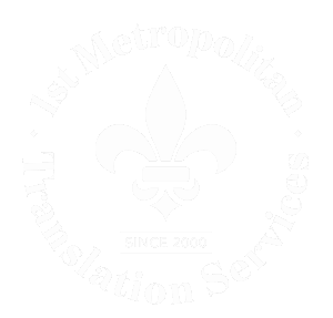 1st Metropolitan Translation Services, Inc. Logo